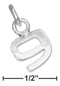 Silver Charms & Pendants Sterling Silver Charm:  Fine Lined "9" Number Charm JadeMoghul
