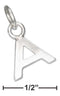 Silver Charms & Pendants Sterling Silver Charm:  Fine Lined Letter "a" Charm JadeMoghul