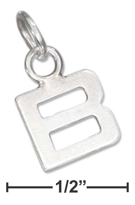 Silver Charms & Pendants Sterling Silver Charm:  Fine Lined Letter "b" Charm JadeMoghul