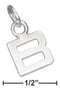 Silver Charms & Pendants Sterling Silver Charm:  Fine Lined Letter "b" Charm JadeMoghul