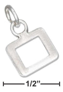 Silver Charms & Pendants Sterling Silver Charm:  Fine Lined Letter "o" Charm JadeMoghul