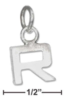 Silver Charms & Pendants Sterling Silver Charm:  Fine Lined Letter "r" Charm JadeMoghul