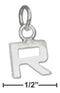 Silver Charms & Pendants Sterling Silver Charm:  Fine Lined Letter "r" Charm JadeMoghul