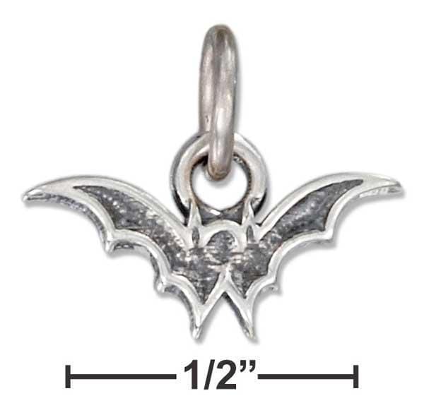 Silver Charms & Pendants Sterling Silver Charm:  Flying Bat Charm JadeMoghul