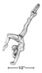 Silver Charms & Pendants Sterling Silver Charm:  Gymnast Charm JadeMoghul