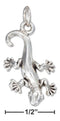 Silver Charms & Pendants Sterling Silver Charm:  High Polish Gecko Lizard Charm JadeMoghul