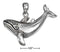 Silver Charms & Pendants Sterling Silver Charm:  Humpback Whale Pendant JadeMoghul