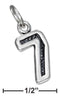 Silver Charms & Pendants Sterling Silver Charm:  Jersey "7" Number Charm JadeMoghul