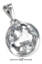 Silver Charms & Pendants Sterling Silver Charm:  Large 20mm High Polish Round Chime Ball Pendant JadeMoghul