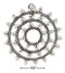 Silver Charms & Pendants Sterling Silver Charm:  Large Mandala Charm JadeMoghul Inc.