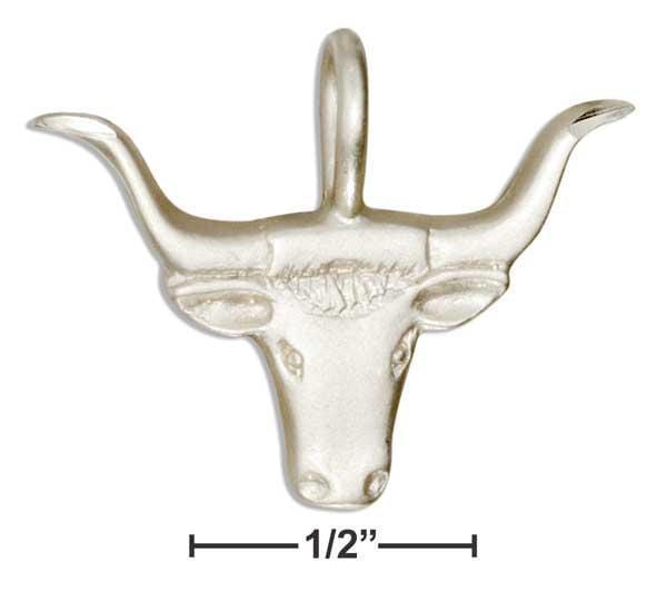 Silver Charms & Pendants Sterling Silver Charm:  Longhorn Cattle Head Pendant JadeMoghul Inc.