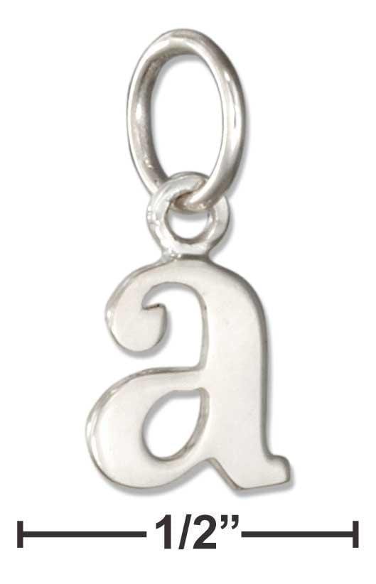 Silver Charms & Pendants Sterling Silver Charm:  Lower Case Letter "A" Initial Charm JadeMoghul Inc.