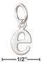 Silver Charms & Pendants Sterling Silver Charm:  Lower Case Letter "E" Initial Charm JadeMoghul Inc.