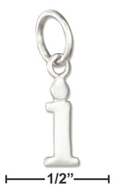 Silver Charms & Pendants Sterling Silver Charm:  Lower Case Letter "I" Initial Charm JadeMoghul Inc.