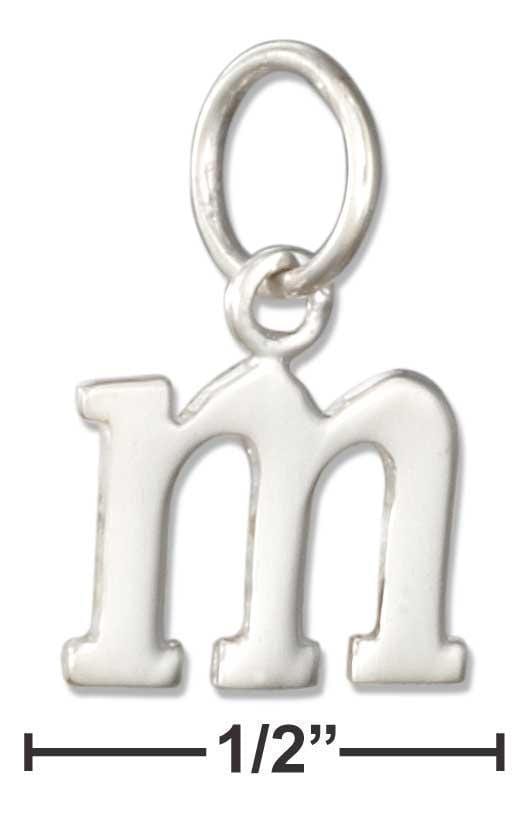 Silver Charms & Pendants Sterling Silver Charm:  Lower Case Letter "M" Initial Charm JadeMoghul Inc.