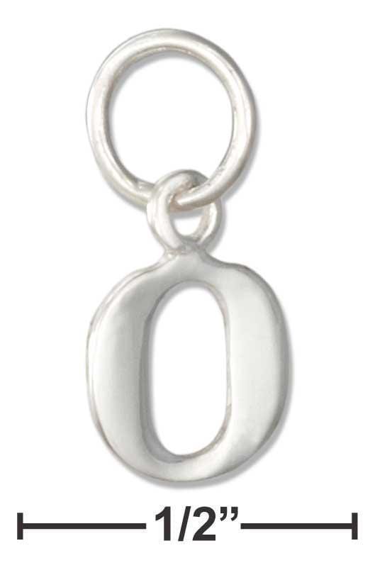 Silver Charms & Pendants Sterling Silver Charm:  Lower Case Letter "O" Initial Charm JadeMoghul Inc.