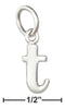 Silver Charms & Pendants Sterling Silver Charm:  Lower Case Letter "T" Charm JadeMoghul Inc.