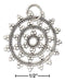 Silver Charms & Pendants Sterling Silver Charm:  Mandala Charm JadeMoghul Inc.