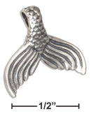 Silver Charms & Pendants Sterling Silver Charm:  Mermaid Tail Pendant Charm JadeMoghul Inc.