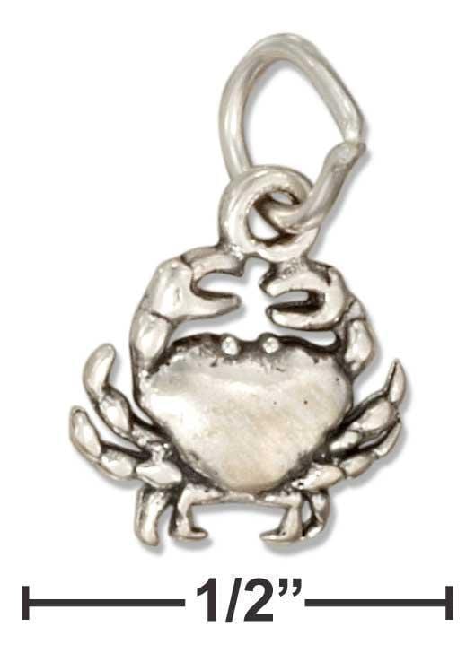 Silver Charms & Pendants Sterling Silver Charm:  Mini Crab Charm JadeMoghul Inc.