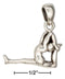 Silver Charms & Pendants Sterling Silver Charm:  One Legged Monkey King Yoga Pose Pendant JadeMoghul Inc.