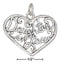 Silver Charms & Pendants Sterling Silver Charm:  Open Filigree Heart "daughter In Law" Charm JadeMoghul