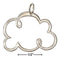 Silver Charms & Pendants Sterling Silver Charm:  Outline Fluffy Cloud Charm JadeMoghul Inc.