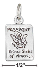 Silver Charms & Pendants Sterling Silver Charm:  Passport Charm JadeMoghul