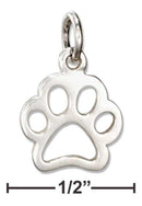 Silver Charms & Pendants Sterling Silver Charm:  Paw Print Outline Charm JadeMoghul Inc.