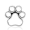 Silver Charms & Pendants Sterling Silver Charm:  Peek A Boo Paw Open Dog Paw Print Slide Pendant JadeMoghul Inc.