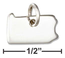 Silver Charms & Pendants Sterling Silver Charm:  Pennsylvania State Silhouette Charm JadeMoghul Inc.