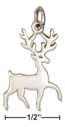 Silver Charms & Pendants Sterling Silver Charm:  Prancing Reindeer Charm JadeMoghul Inc.