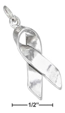 Silver Charms & Pendants Sterling Silver Charm:  Ribbon Charm JadeMoghul