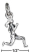 Silver Charms & Pendants Sterling Silver Charm:  Run Girl Woman Runner Charm JadeMoghul