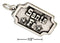 Silver Charms & Pendants Sterling Silver Charm:  "Santa Fe" Tag Charm With Stars JadeMoghul Inc.