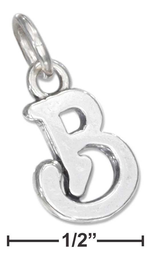 Silver Charms & Pendants Sterling Silver Charm:  Scrolled Letter "b" Charm JadeMoghul