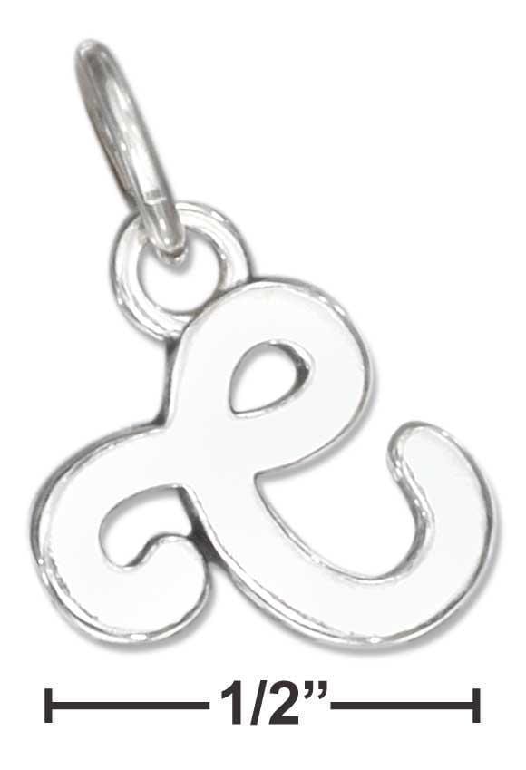 Silver Charms & Pendants Sterling Silver Charm:  Scrolled Letter "c" Charm JadeMoghul