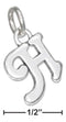 Silver Charms & Pendants Sterling Silver Charm:  Scrolled Letter "h" Charm JadeMoghul