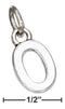 Silver Charms & Pendants Sterling Silver Charm:  Scrolled Letter "o" Charm JadeMoghul