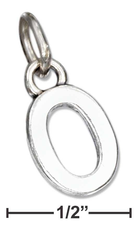 Silver Charms & Pendants Sterling Silver Charm:  Scrolled Letter "o" Charm JadeMoghul