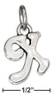 Silver Charms & Pendants Sterling Silver Charm:  Scrolled Letter "x" Charm JadeMoghul