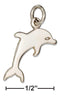 Silver Charms & Pendants Sterling Silver Charm:  Silhouette Jumping Dolphin Charm JadeMoghul Inc.