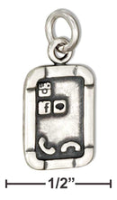 Silver Charms & Pendants Sterling Silver Charm:  Smart Cell Phone Charm JadeMoghul Inc.