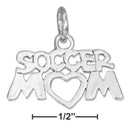 Silver Charms & Pendants Sterling Silver Charm:  "soccer Mom" Charm JadeMoghul