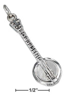 Silver Charms & Pendants Sterling Silver Charm:  Three Dimensional Banjo Charm JadeMoghul