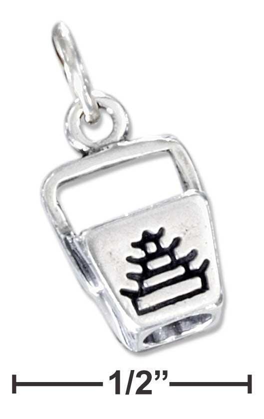 Silver Charms & Pendants Sterling Silver Charm:  Three Dimensional Chinese Food Take-out Box Charm JadeMoghul