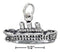 Silver Charms & Pendants Sterling Silver Charm:  Three Dimensional Cruise Ship Charm JadeMoghul