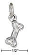 Silver Charms & Pendants Sterling Silver Charm:  Three Dimensional Dog Bone Charm JadeMoghul