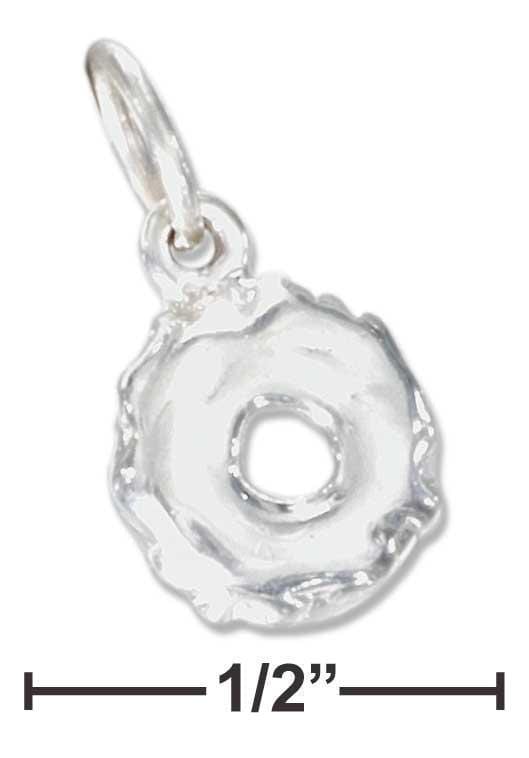 Silver Charms & Pendants Sterling Silver Charm: Three Dimensional Donut Charm JadeMoghul