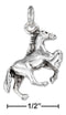 Silver Charms & Pendants Sterling Silver Charm:  Three Dimensional Side View Galloping Horse Charm JadeMoghul